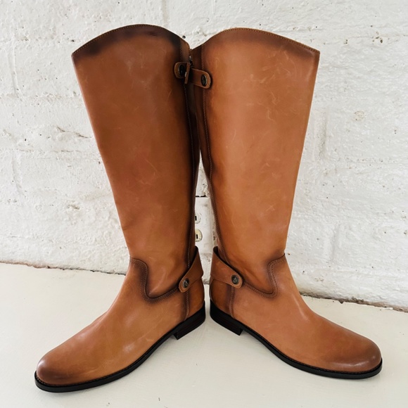 Sam Edelman Women's Mikala Leather Riding Boots 9.5- NOT WIDE CALF - Picture 2 of 11